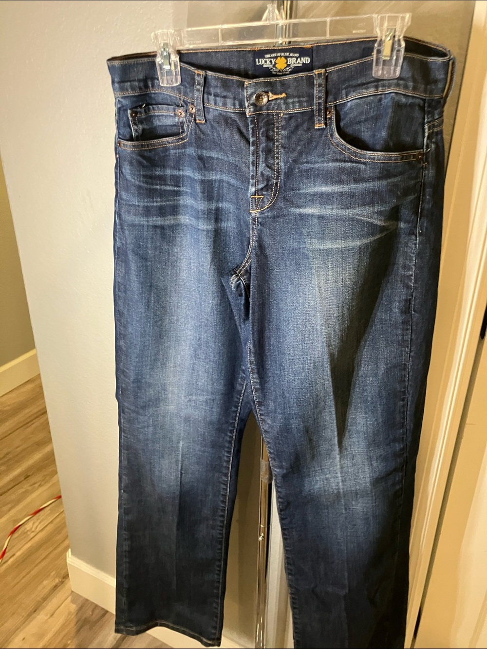 Lucky Brand Women's Indigo Blue Straight-Leg Jeans